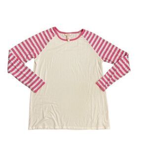 Womens Matilda Jane Wonderment Any Time PJ Top Raglan Long Sleeves Medium